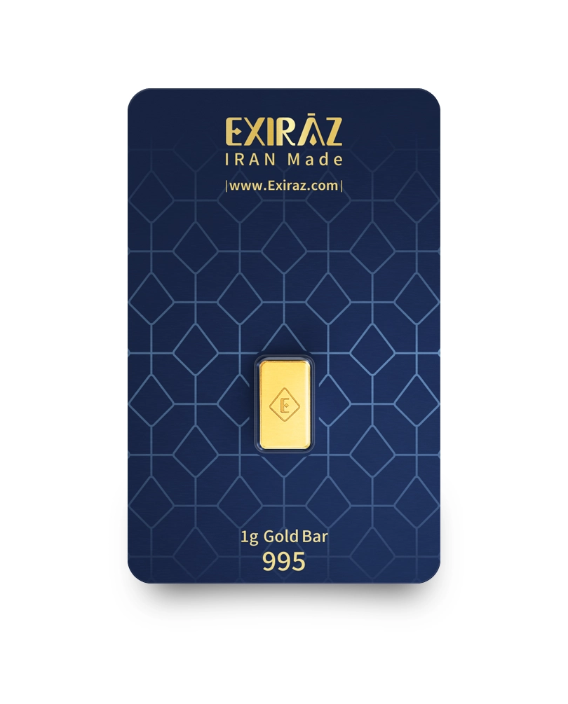 شمش طلای یک گرمی اکسیراز ۲۴ عیار